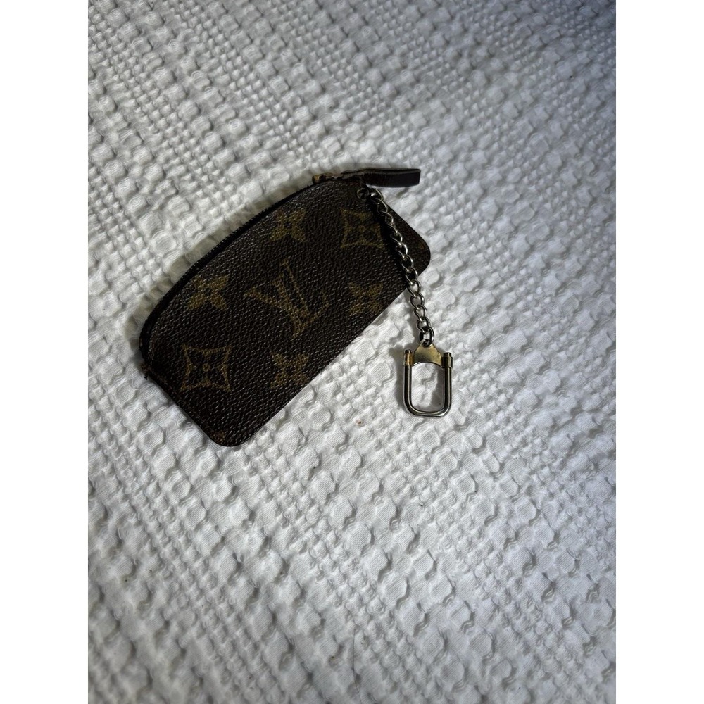 Louis Vuitton Monogram Cles Key Pouch Brown Canvas‎ Coin Purse 881 ET - Picture 3 of 7